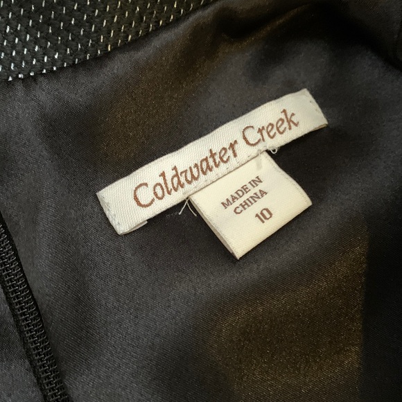 Coldwater Creek NWT Classic Black Flare Neck Sheath Dress - Picture 4 of 10